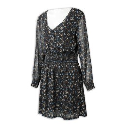 FA355 Manufacturer of Broken Flower Dress Design V-Neck Dress Supplier FA355 Manufacturer of Broken Flower Dress Design V-Neck Dress Supplier